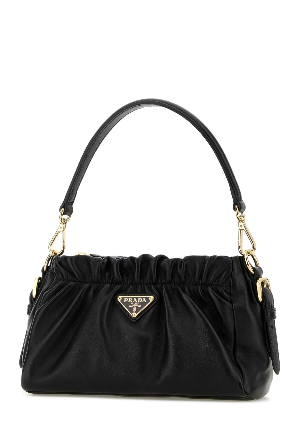 Prada Women Black Nappa Leather Handbag - Image 2