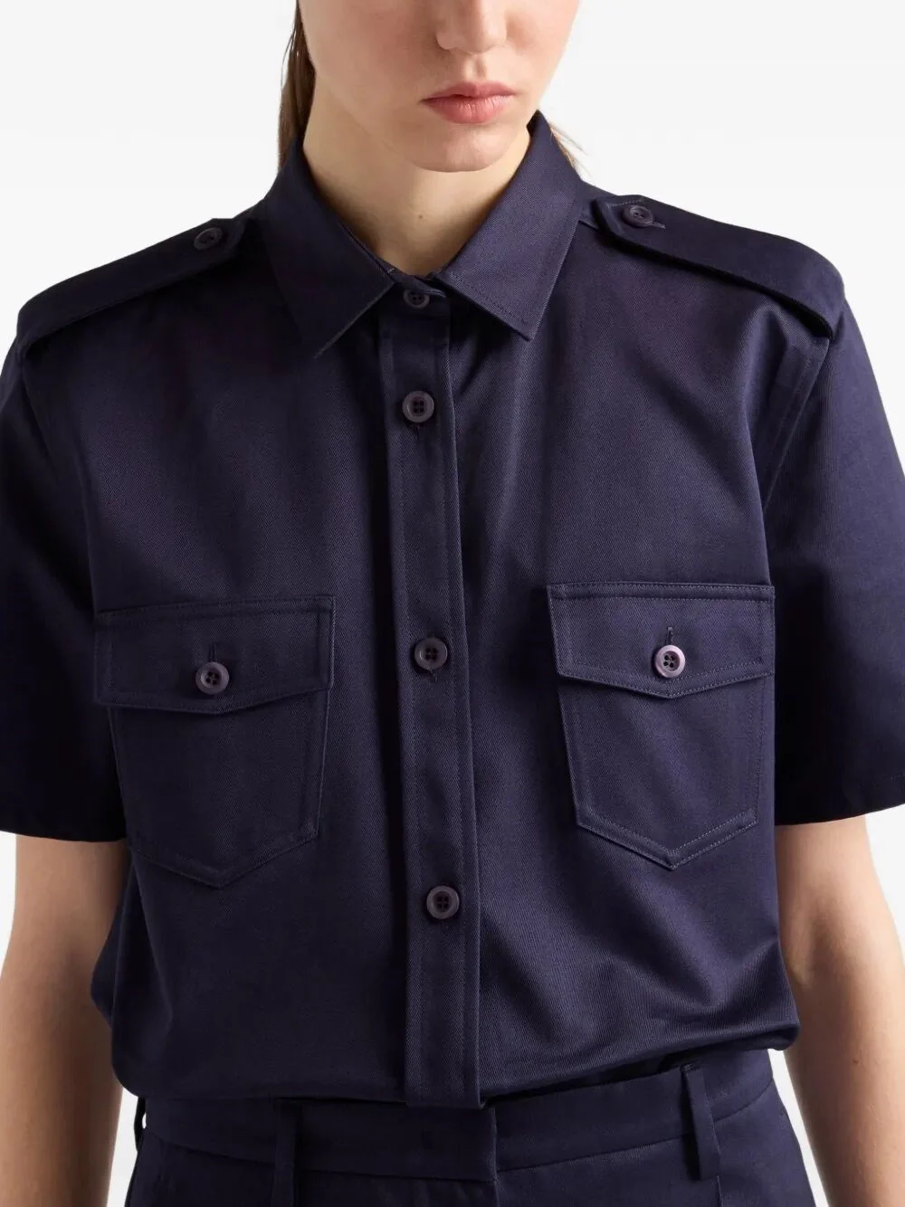 Prada Women Short-Sleeve Uniform Shirt - Image 3