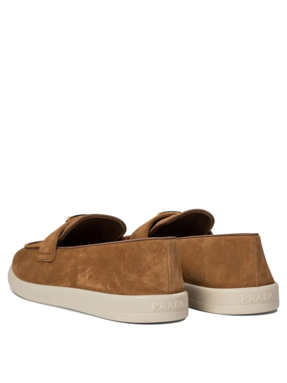 Prada Women Suede Leather Loafers - Image 5