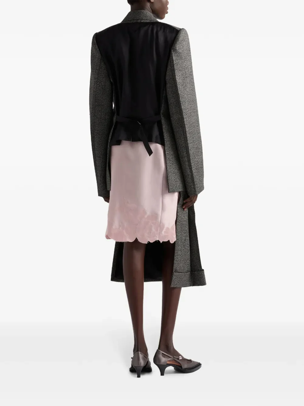 Prada Women Wool Weave Midi Skirt Women - Image 3