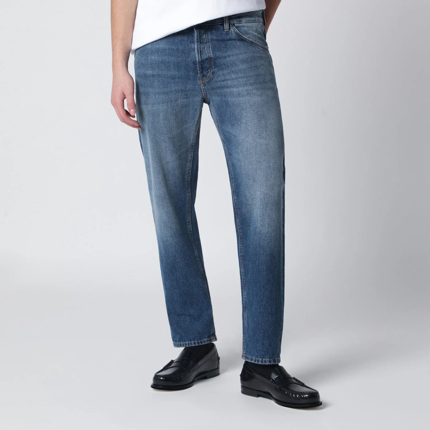Pt Torino Denim Mid-Blue Washed Rebel Jeans Men
