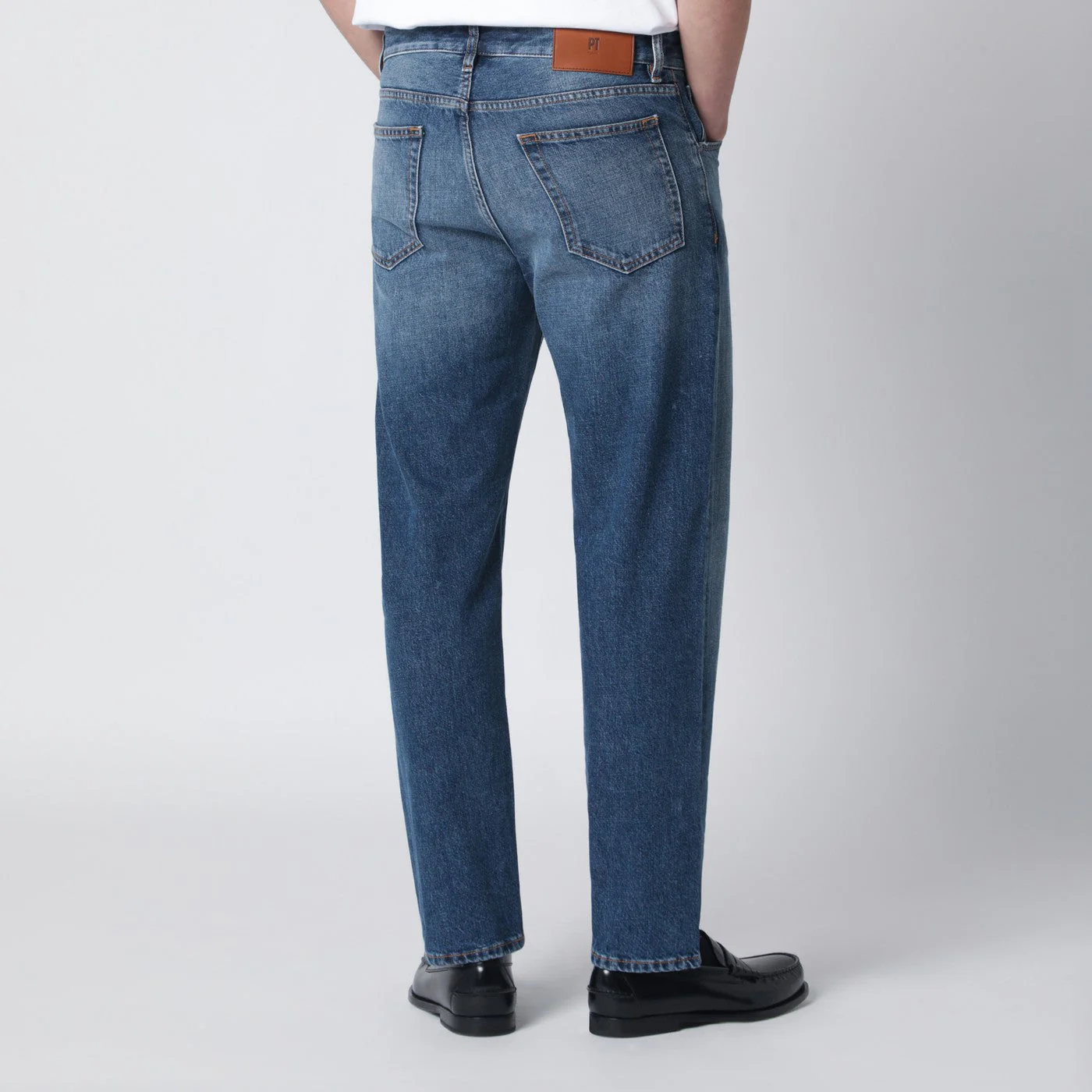 Pt Torino Denim Mid-Blue Washed Rebel Jeans Men - Image 2