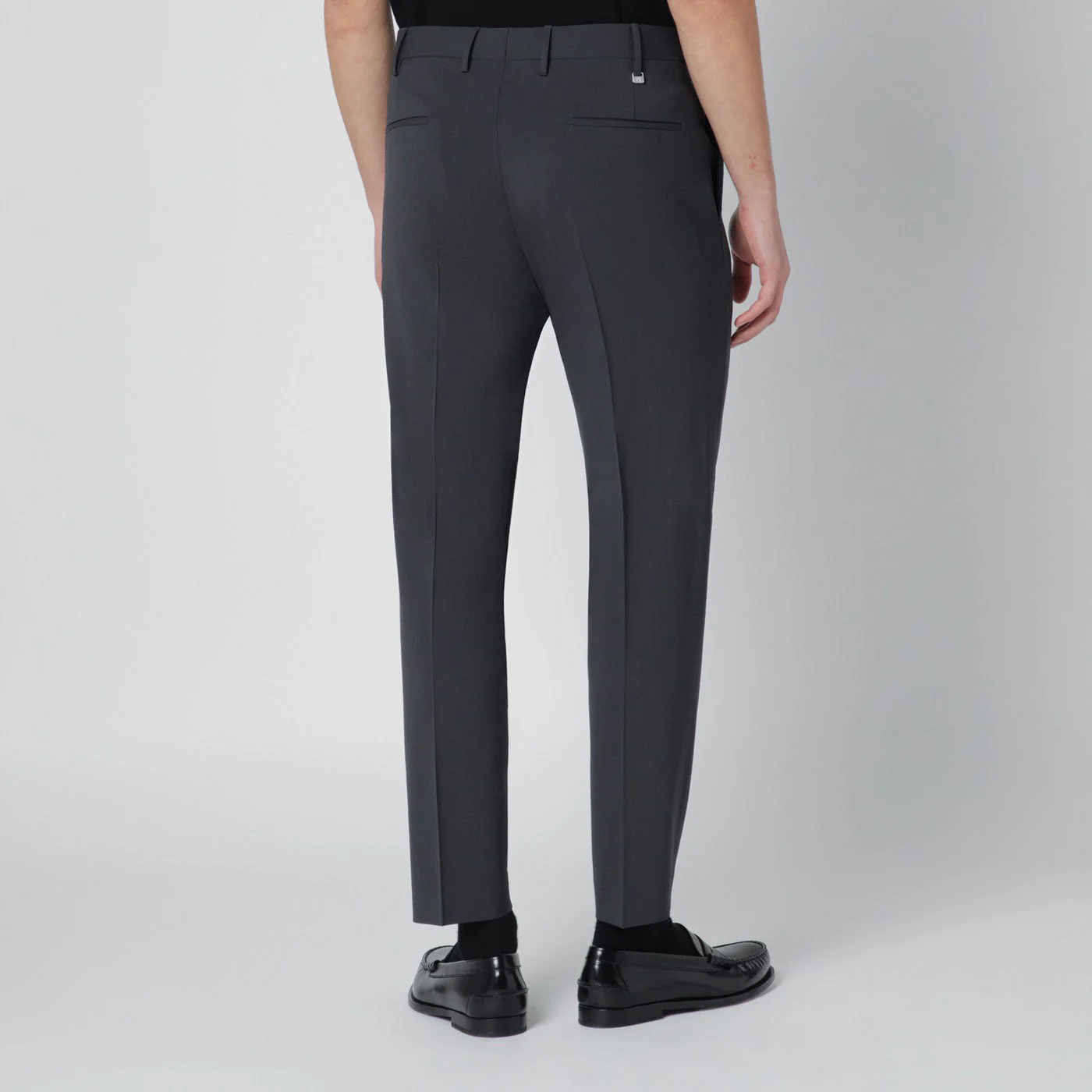 Pt Torino Grey Trousers In Wool Blend Men - Image 2