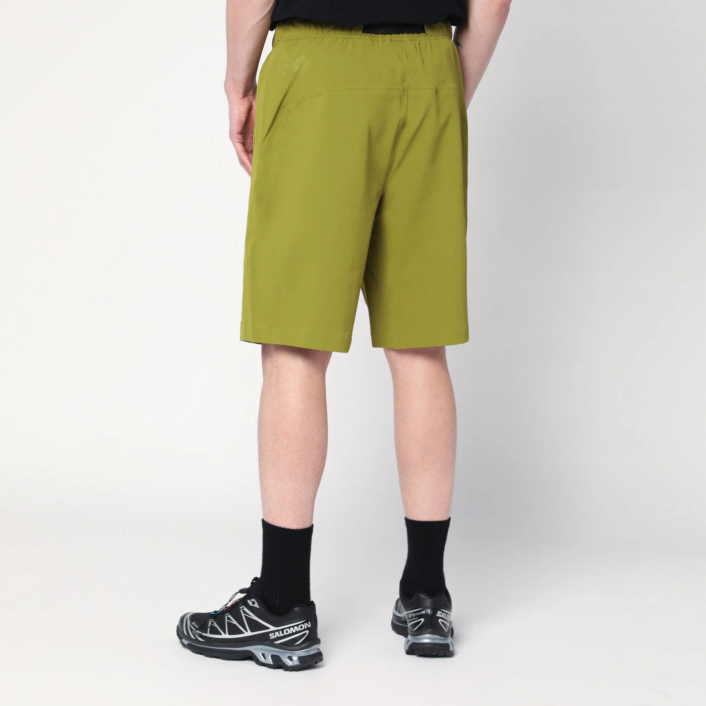 Purple Mountain Observatory Olive Green Bermuda In Mixed Nylon Men - Image 2