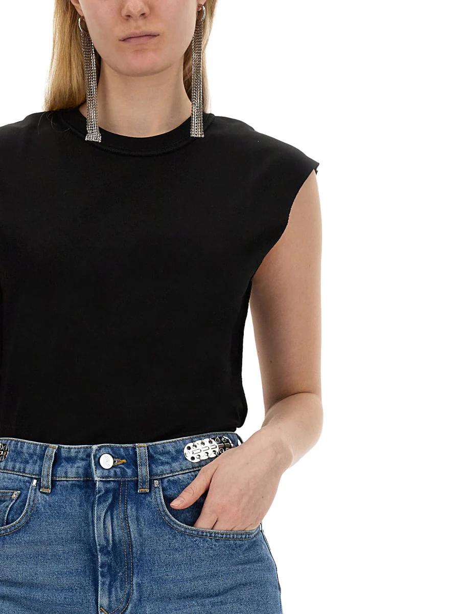Rabanne Women Cotton T-Shirt - Image 4
