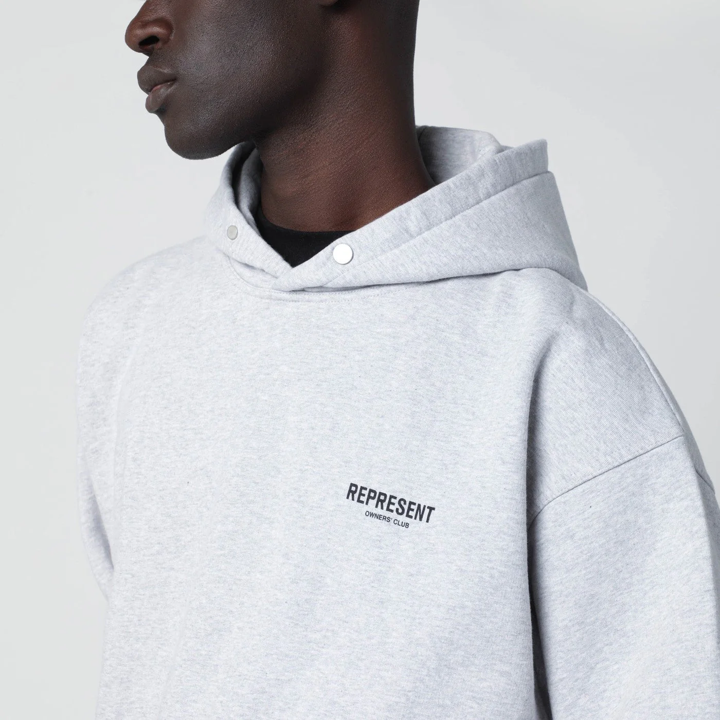 Represent Grey Oversized Hoodie Men - Image 2