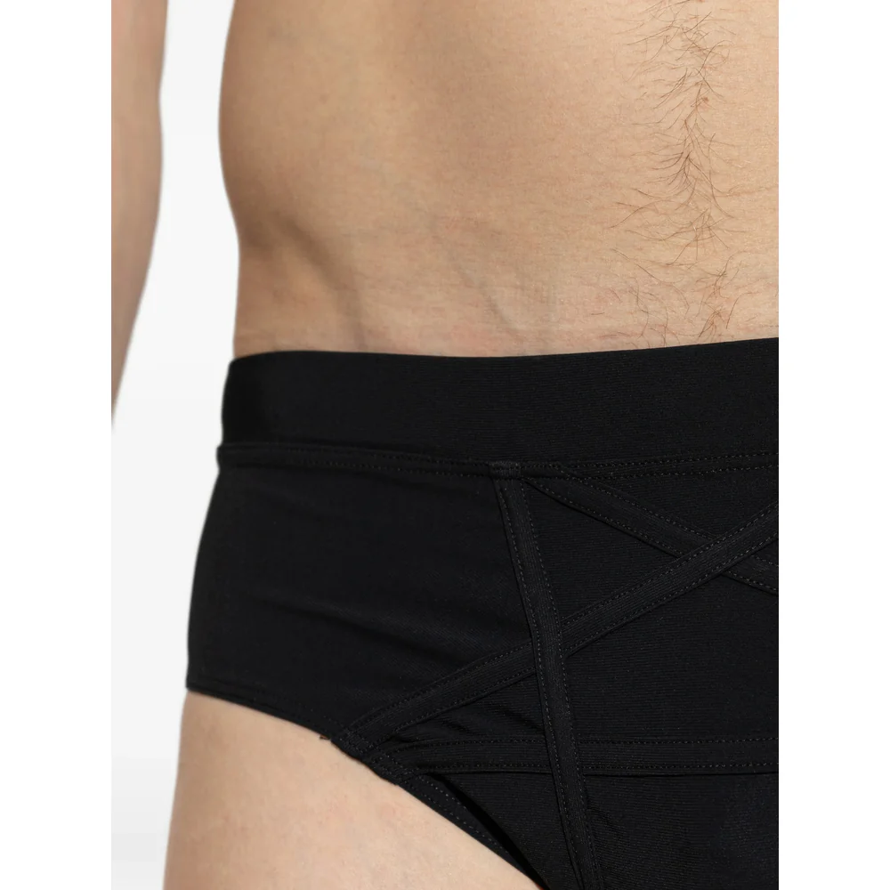 Rick Owens Black Beachwear - Swimming Trunks Men - Image 2