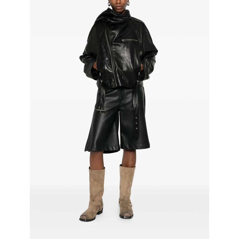 Rick Owens Black Jackets - Leather Jackets Women - Image 3