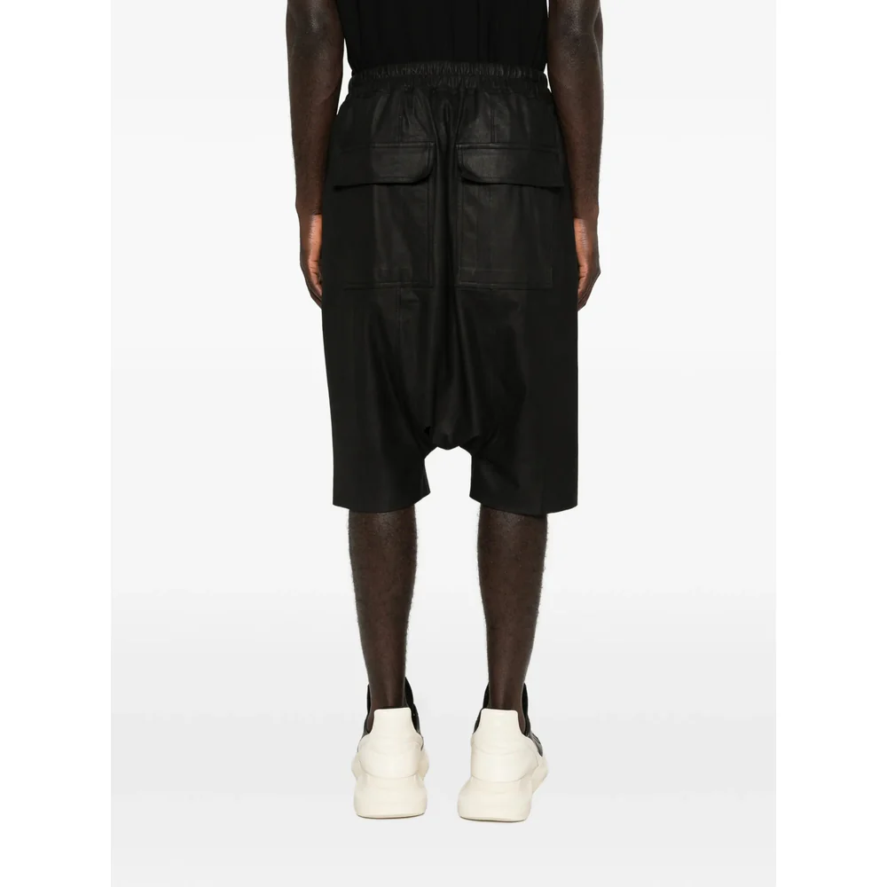 Rick Owens Black Shorts - Drop-Crotch Shorts Men - Image 2