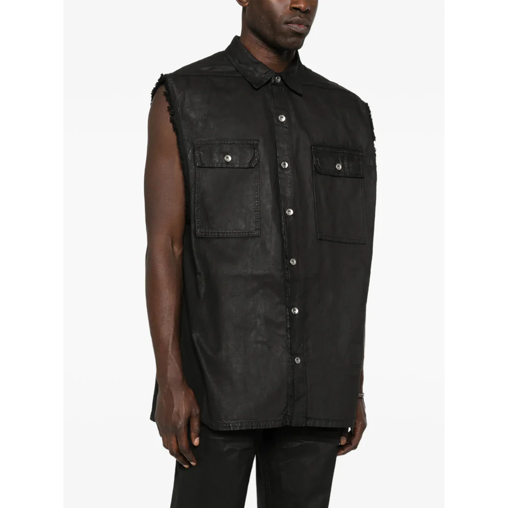 Rick Owens Drkshdw Black Jackets - Waistcoats & Gilets Men - Image 4