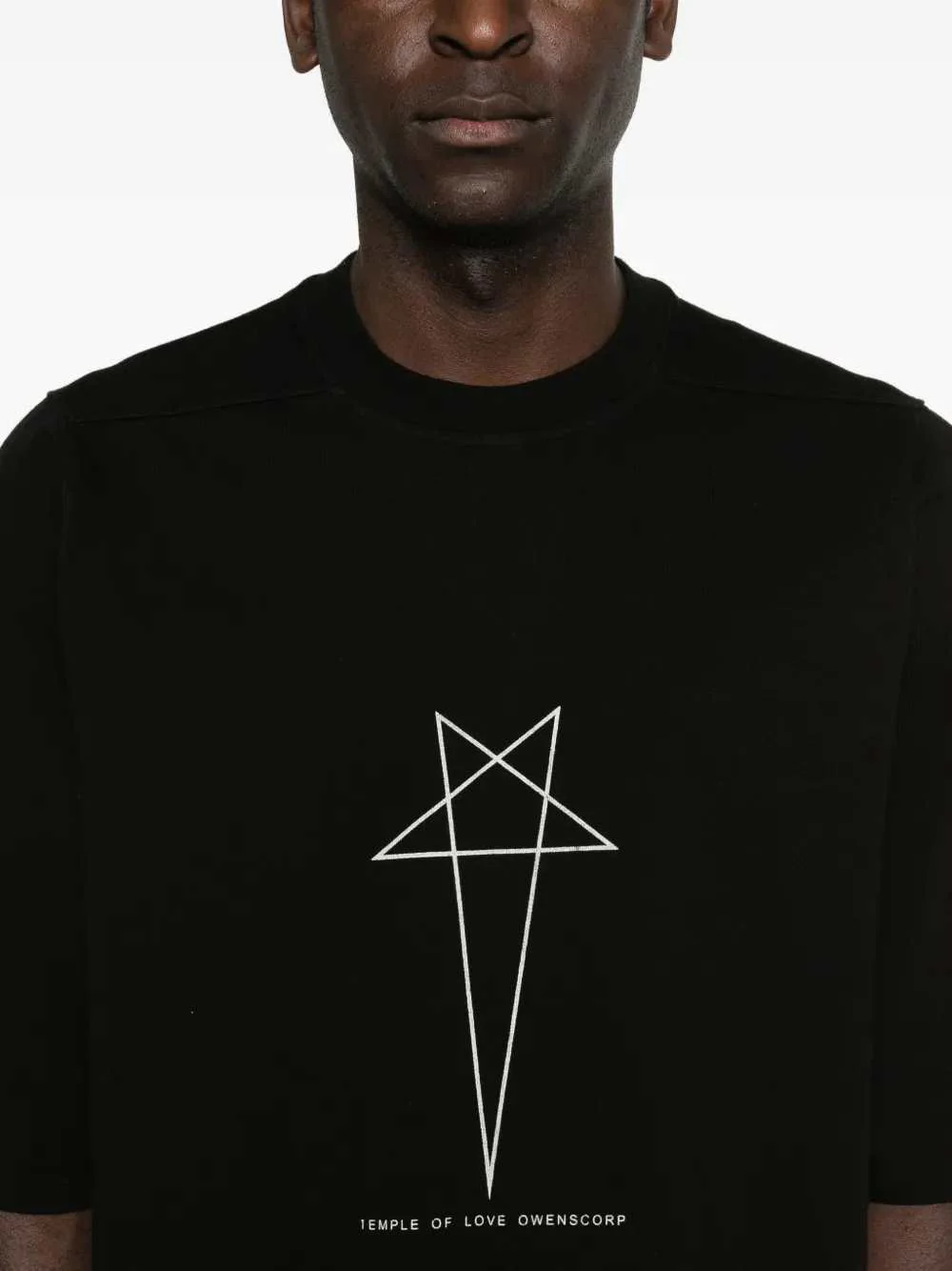 Rick Owens Drkshdw Men Star-Print Crew-Neck T-Shirt - Image 5