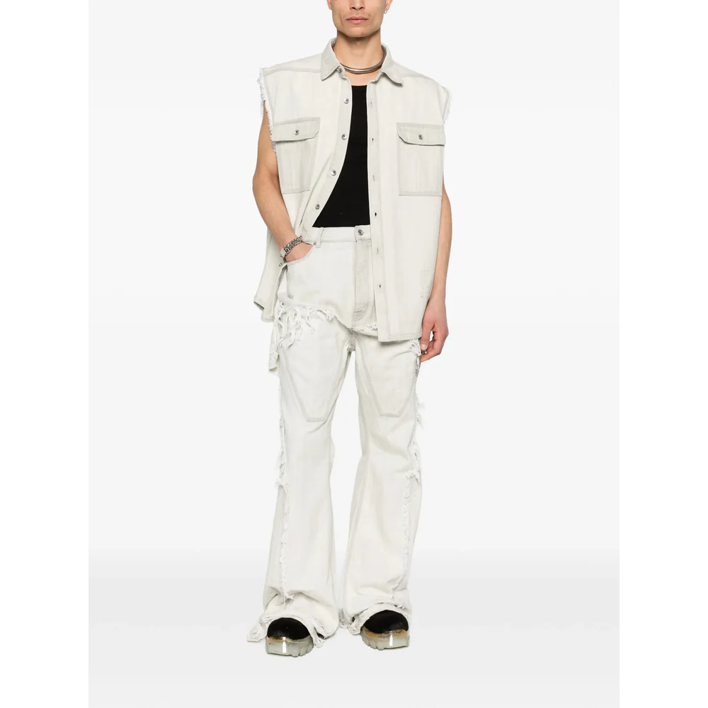 Rick Owens Drkshdw White Denim - Wide-Leg Jeans Men - Image 4