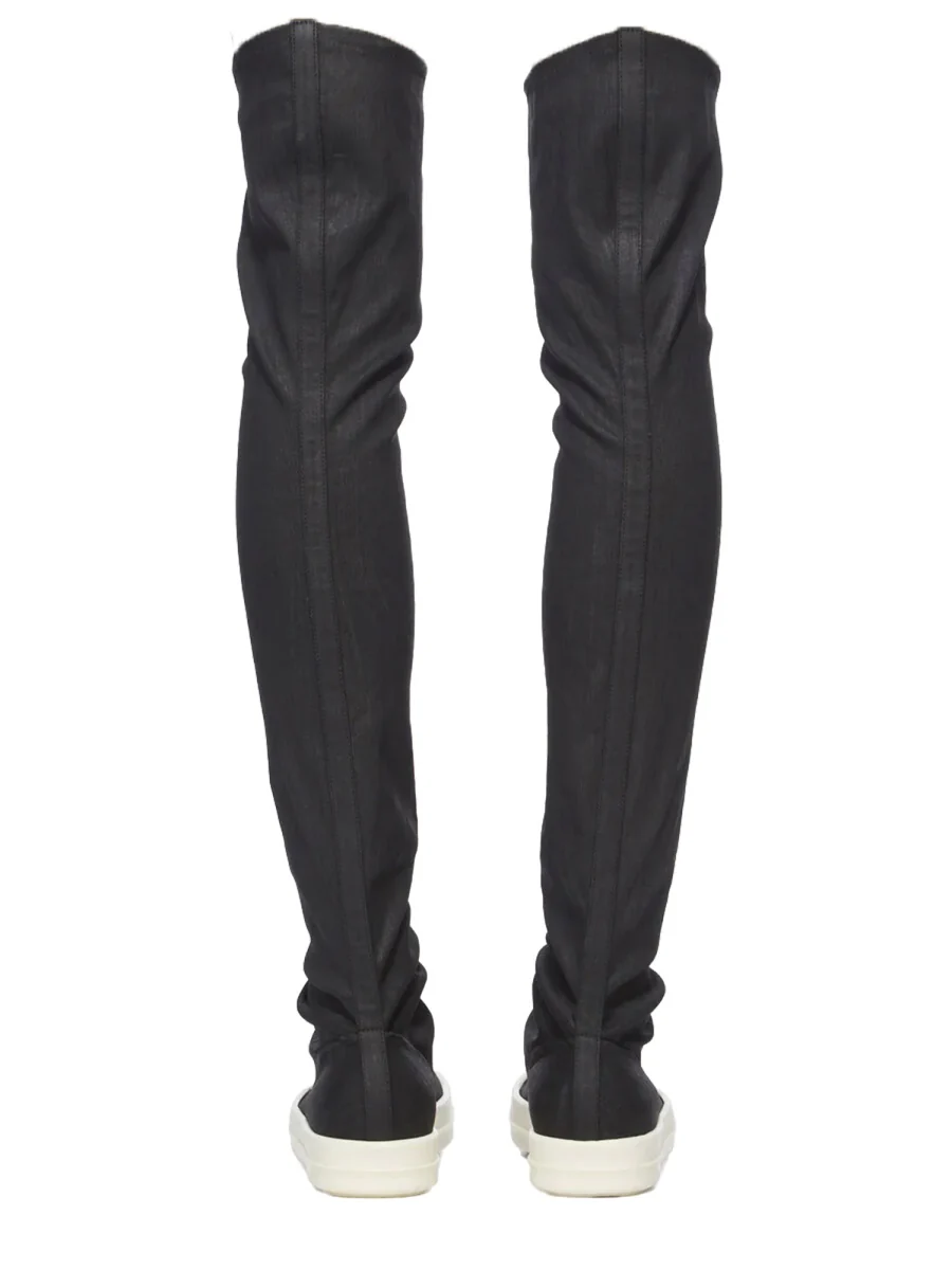 Rick Owens Drkshdw Women "High Sock Sneaks" Boot - Image 4