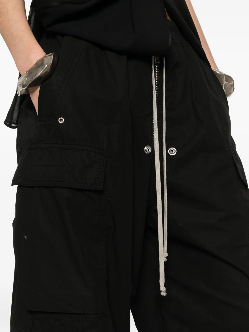 Rick Owens Drkshdw Women Cargo Denim Jeans - Image 2