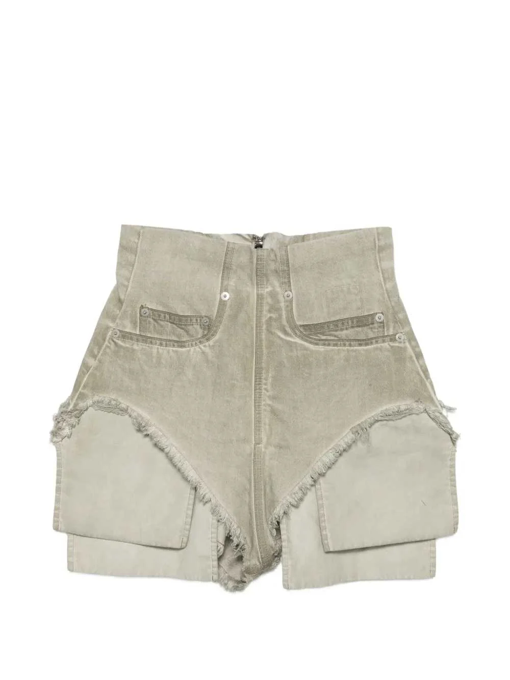 Rick Owens Drkshdw Women Frayed Shorts