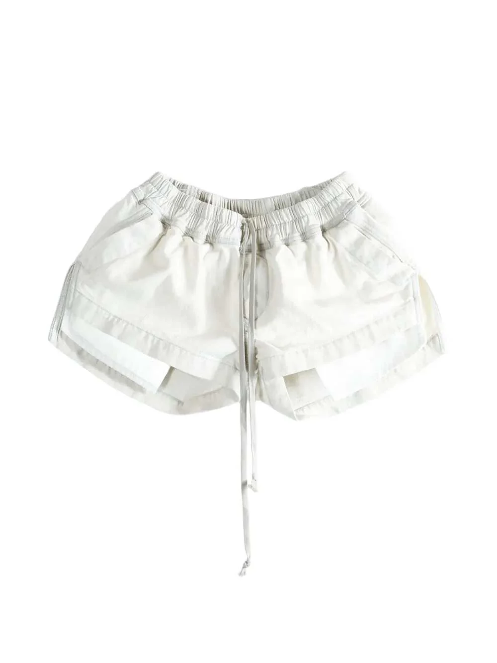 Rick Owens Drkshdw Women Mist-Colored Drawstring Shorts