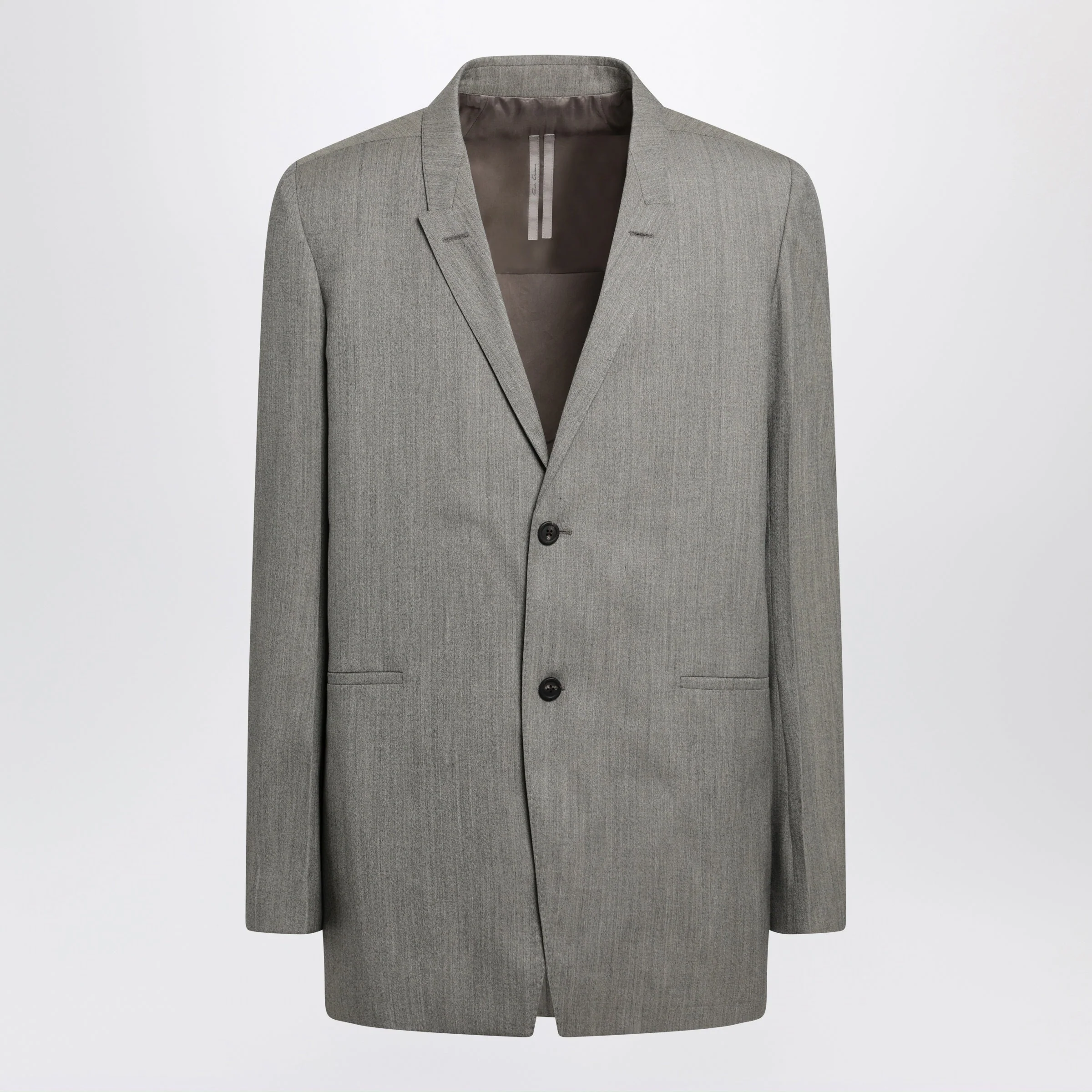 Rick Owens Grey Melange Concordian Blazer Men