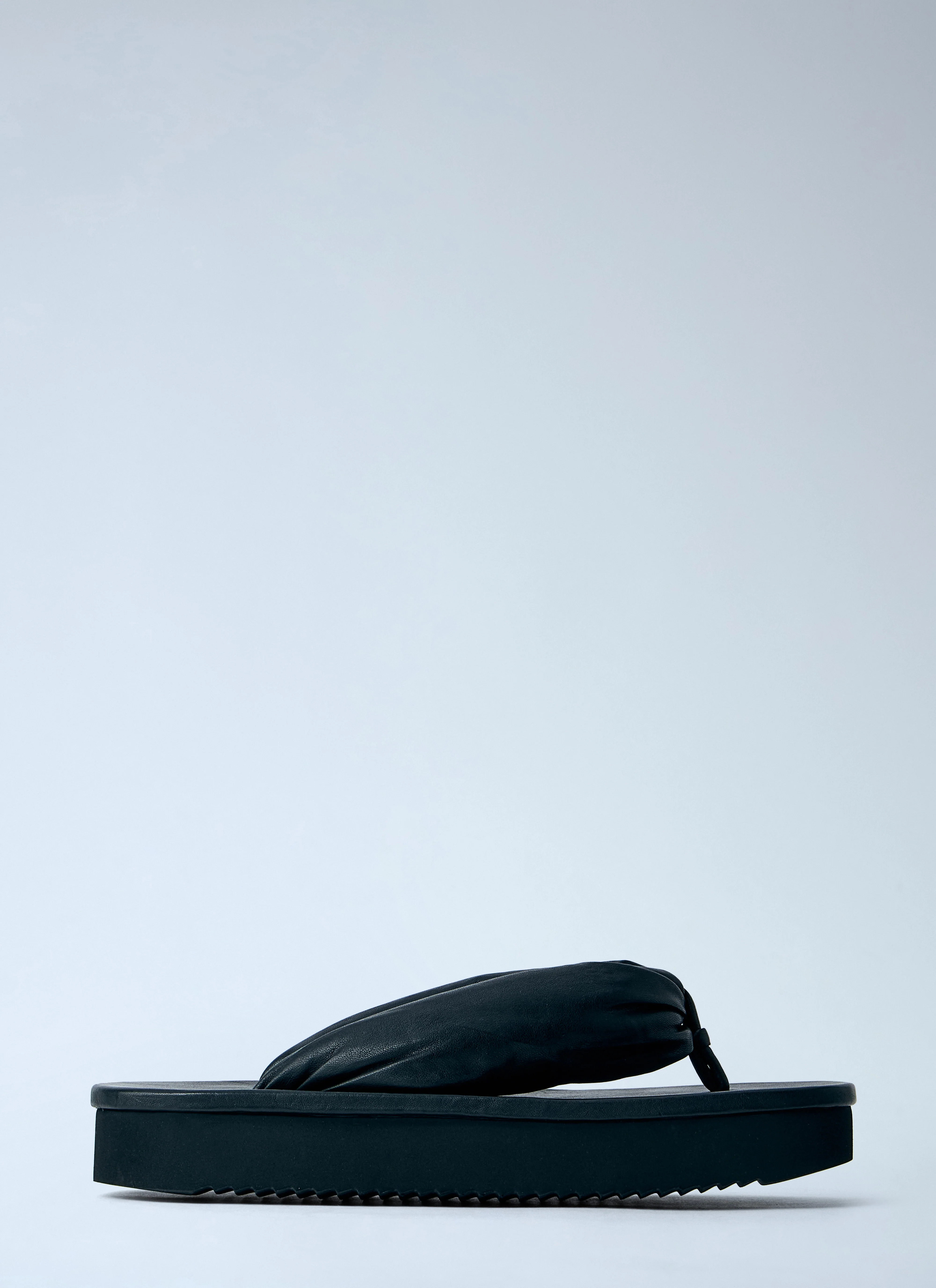 Rick Owens Men Hollywood Flip Flop Leather Sandals