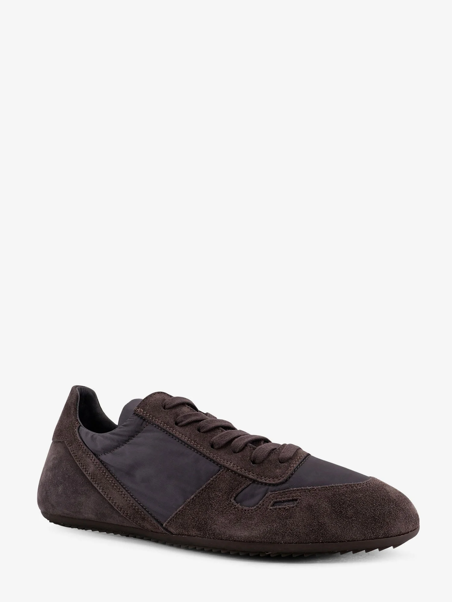Rick Owens Men Minimal Nylon And Suede Sneakers - Image 2