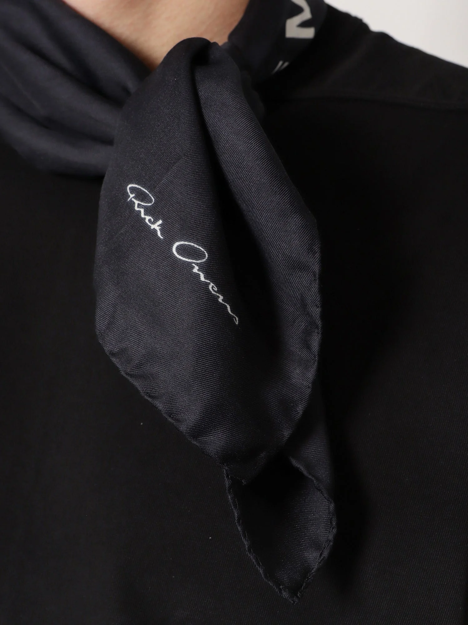 Rick Owens Men Modal And Silk Blend Scarf - Image 2
