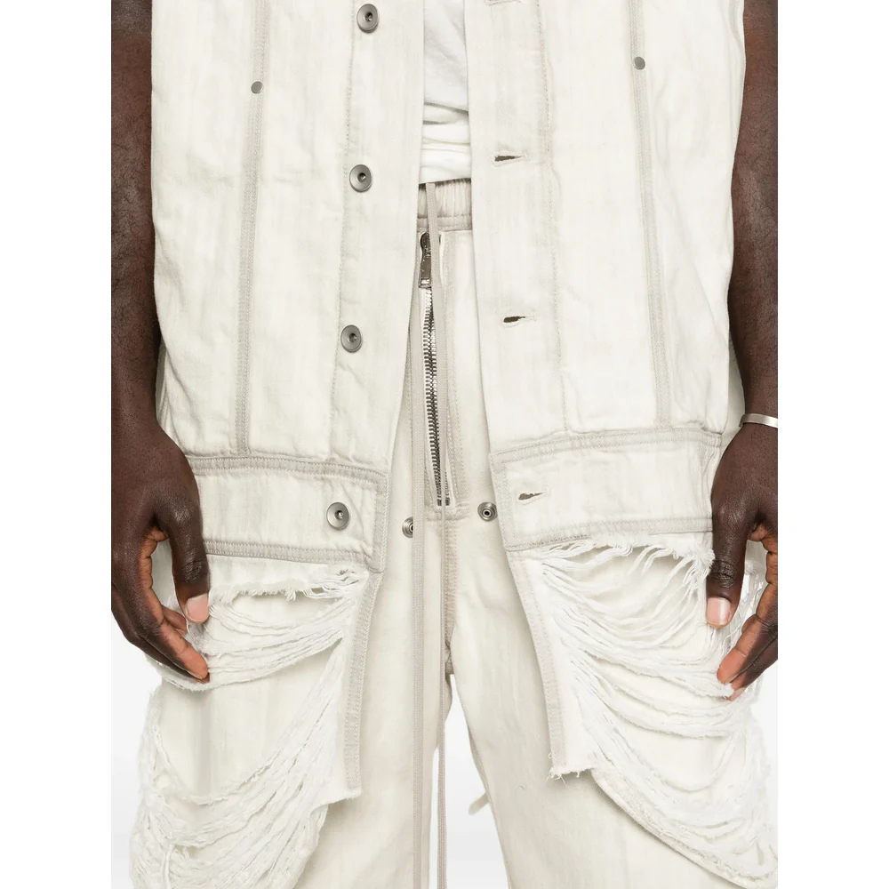Rick Owens Neutrals Jackets - Waistcoats & Gilets Men - Image 2