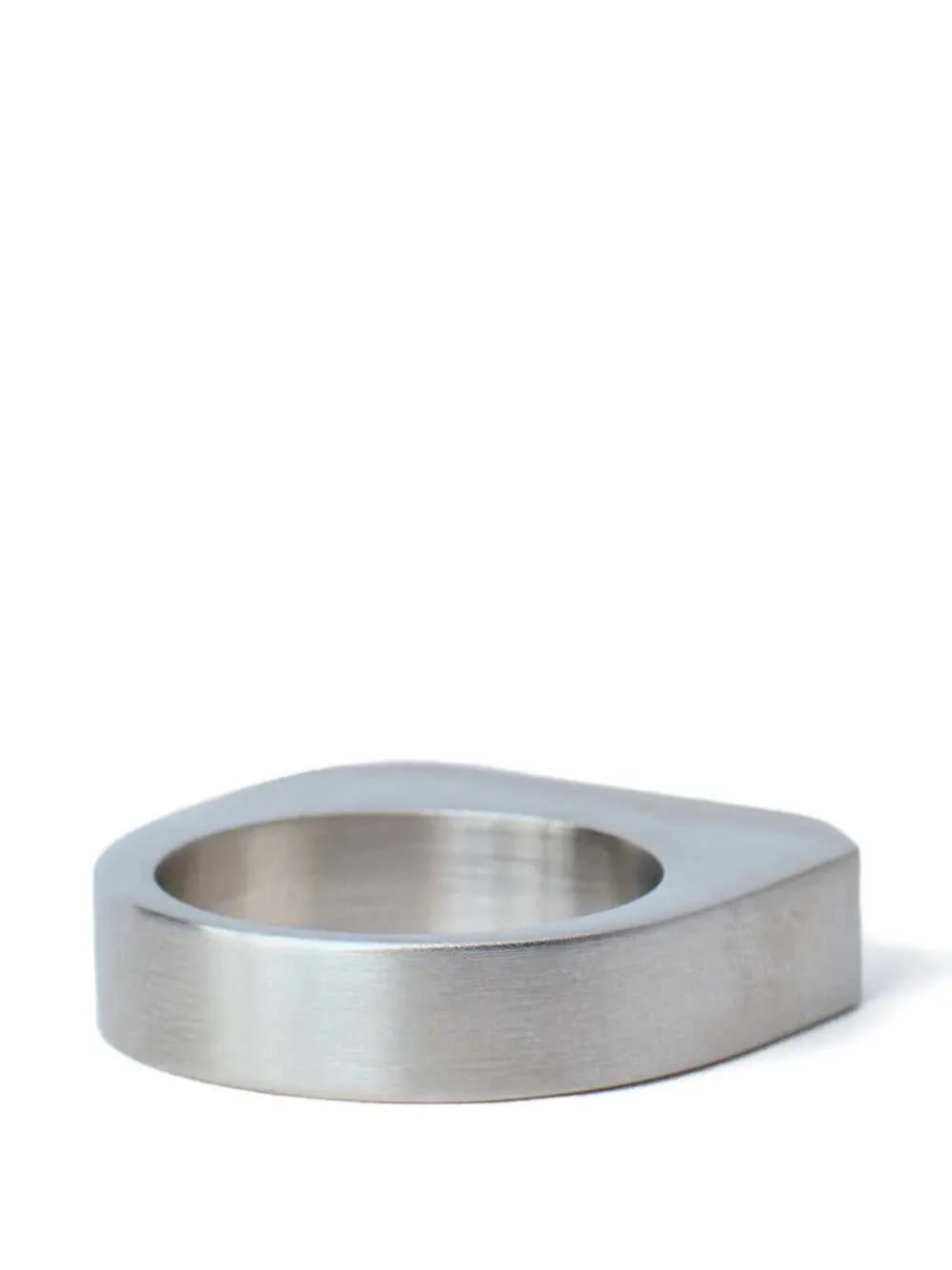 Rick Owens Women Brushed Rectangular Ring - Image 2