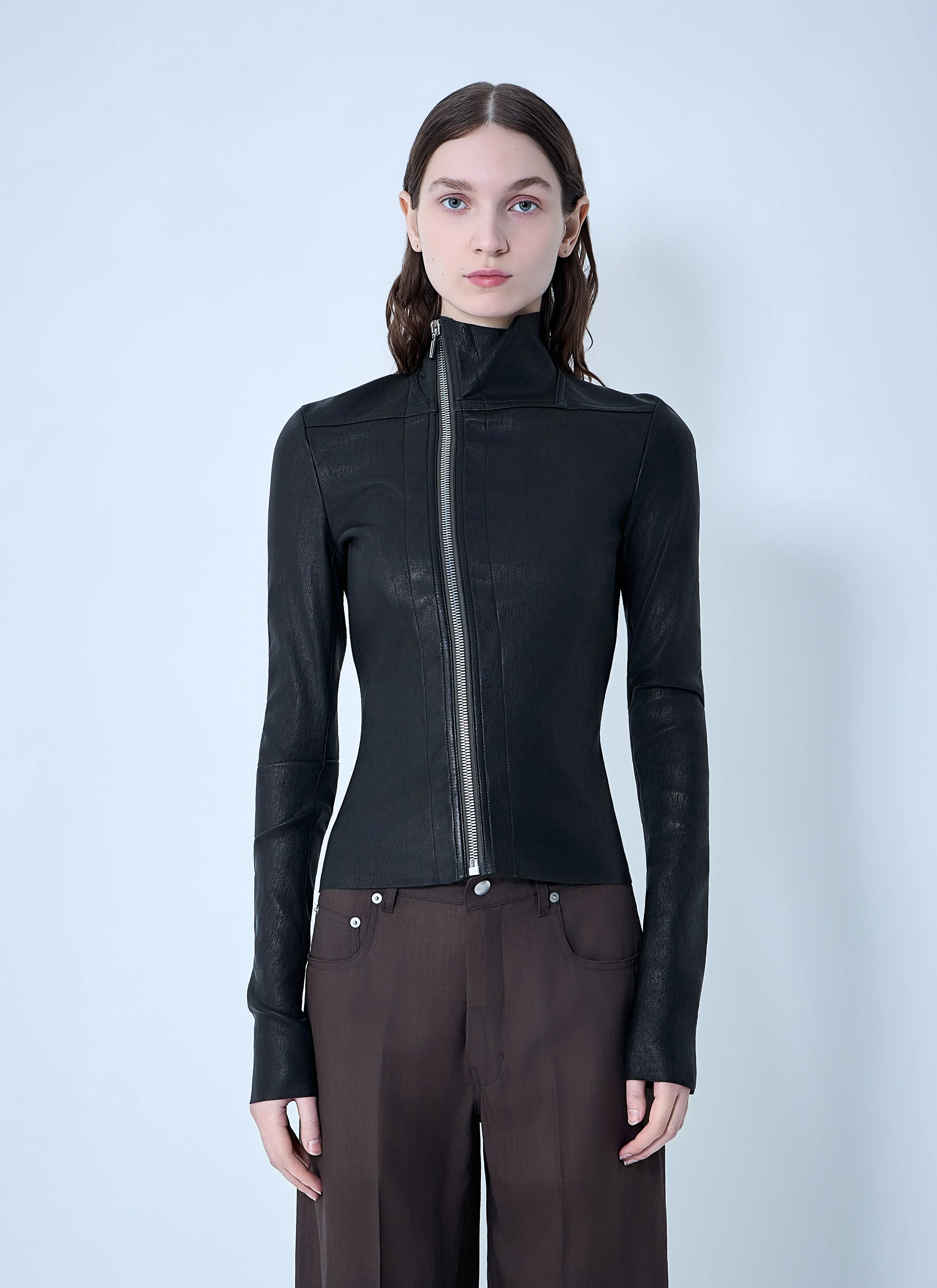 Rick Owens Women Gary Leather Jacket