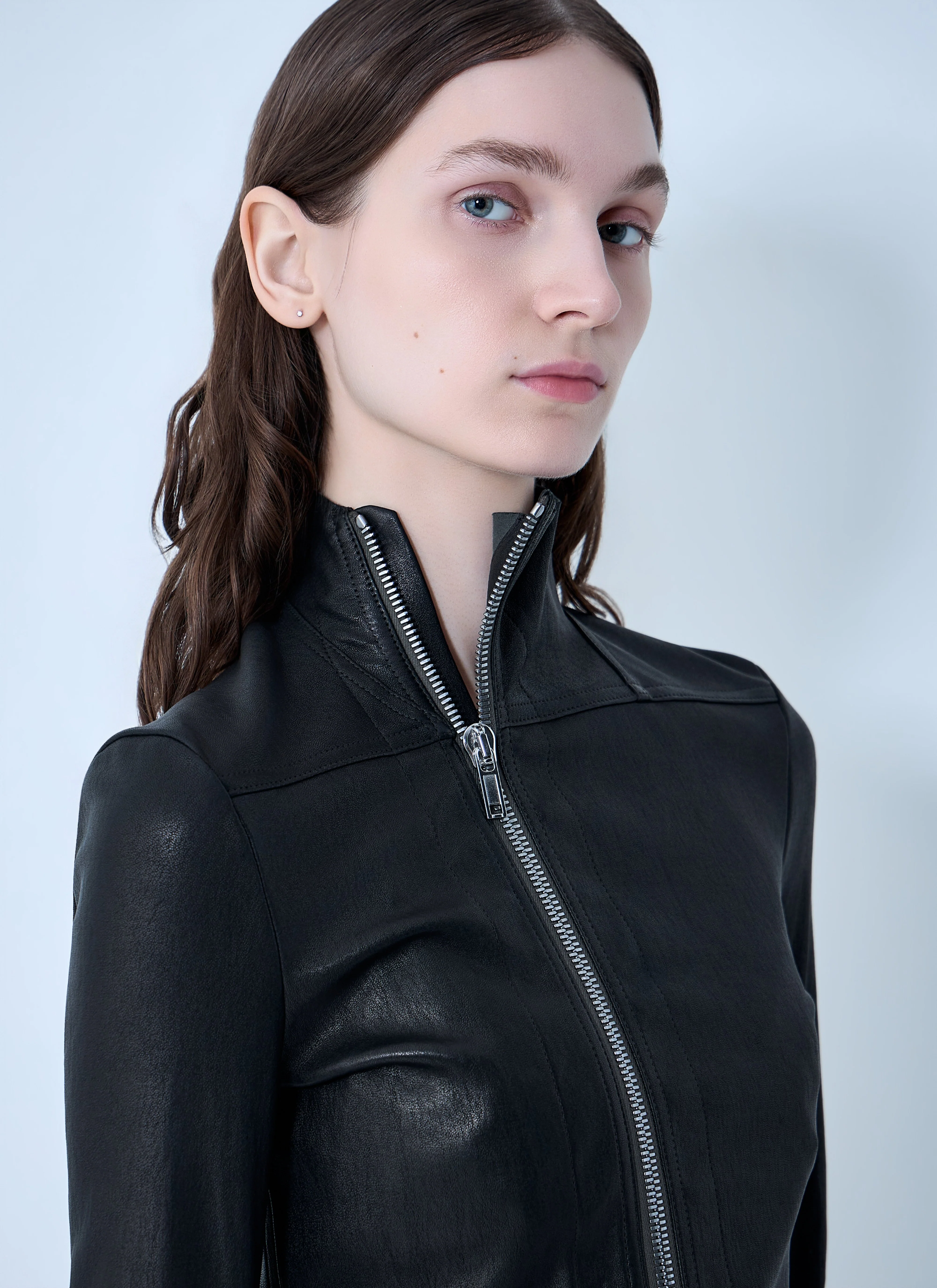 Rick Owens Women Gary Leather Jacket - Image 5