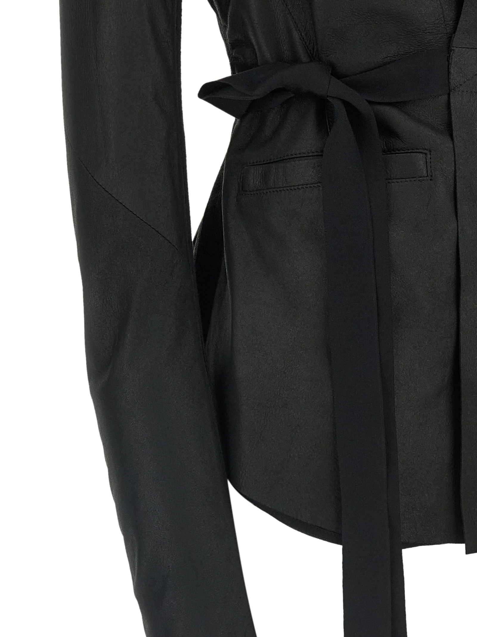 Rick Owens Women 'Hollywood' Leather Jacket - Image 4