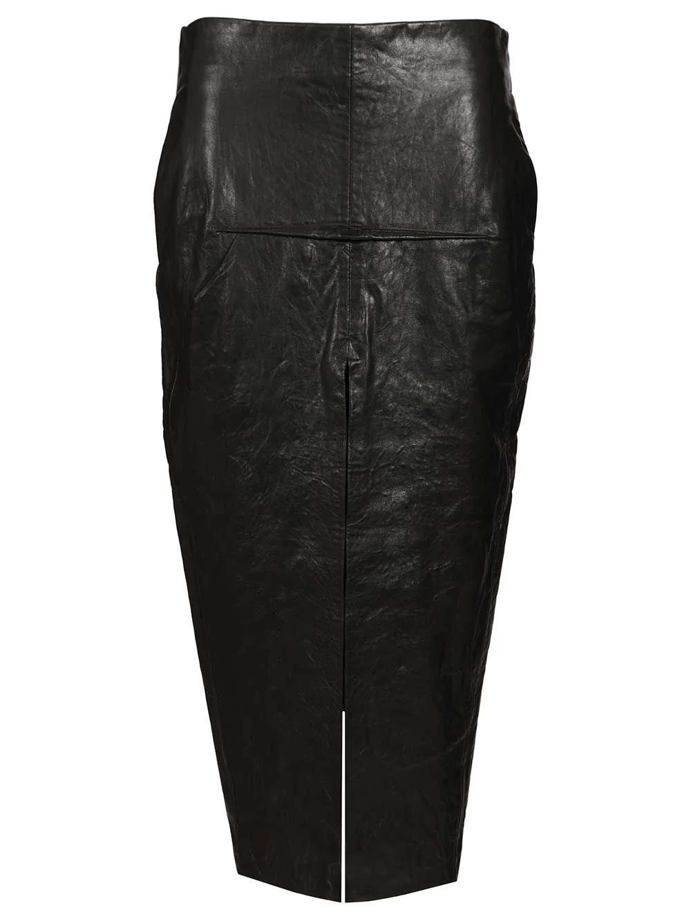 Rick Owens Women Leather Long Skirt