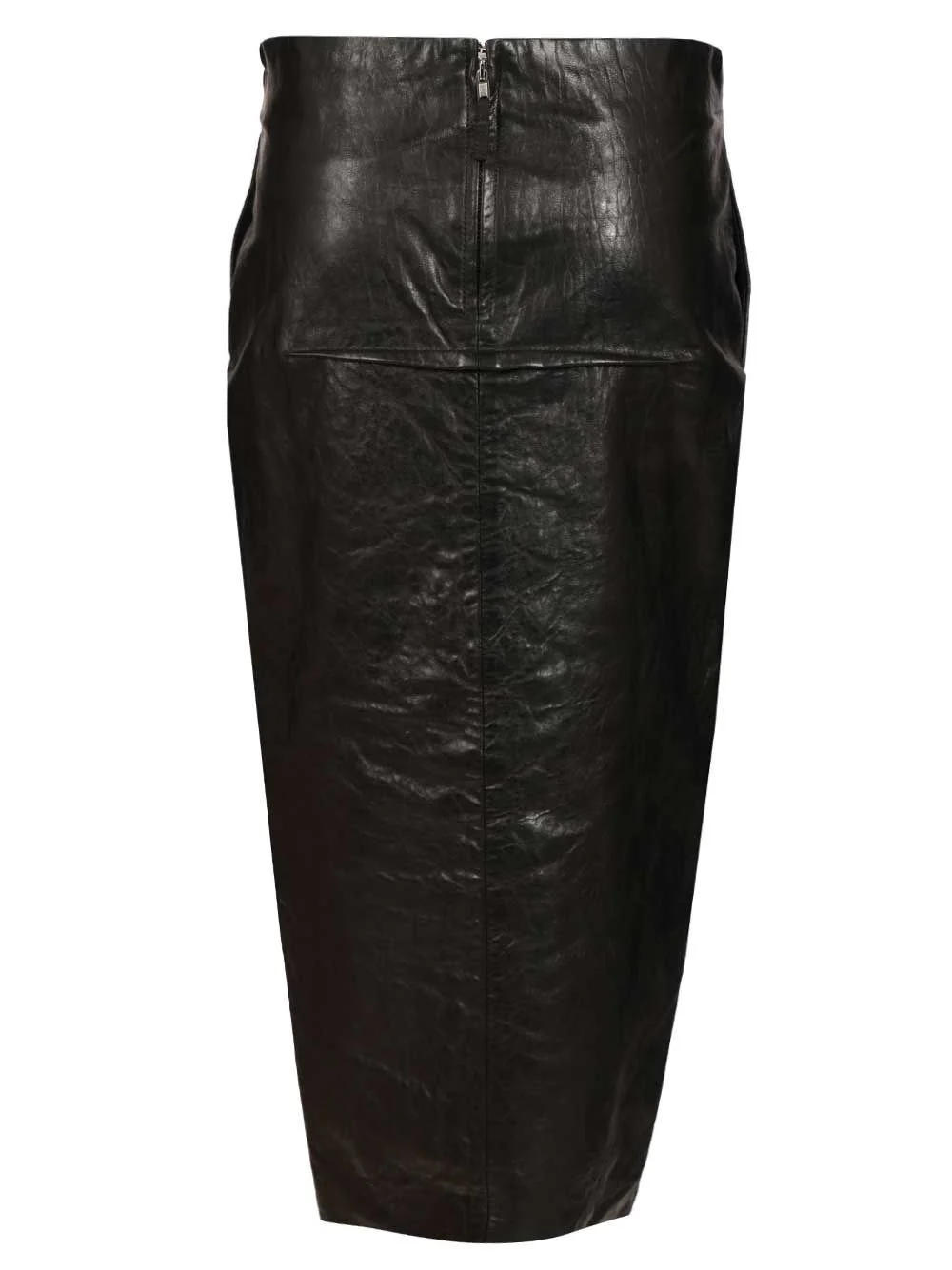 Rick Owens Women Leather Long Skirt - Image 2