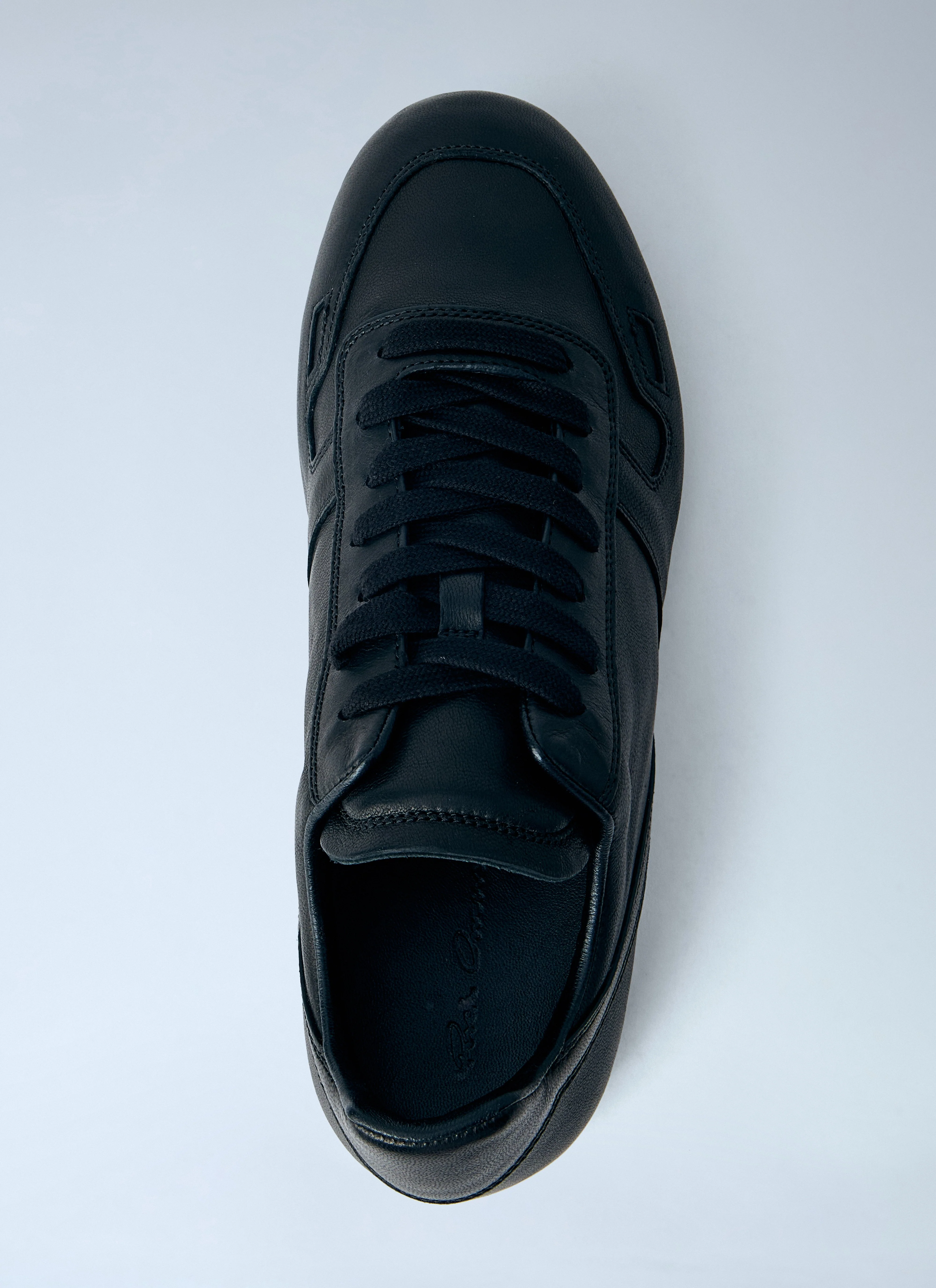 Rick Owens Women Minimal Leather Sneakers - Image 6