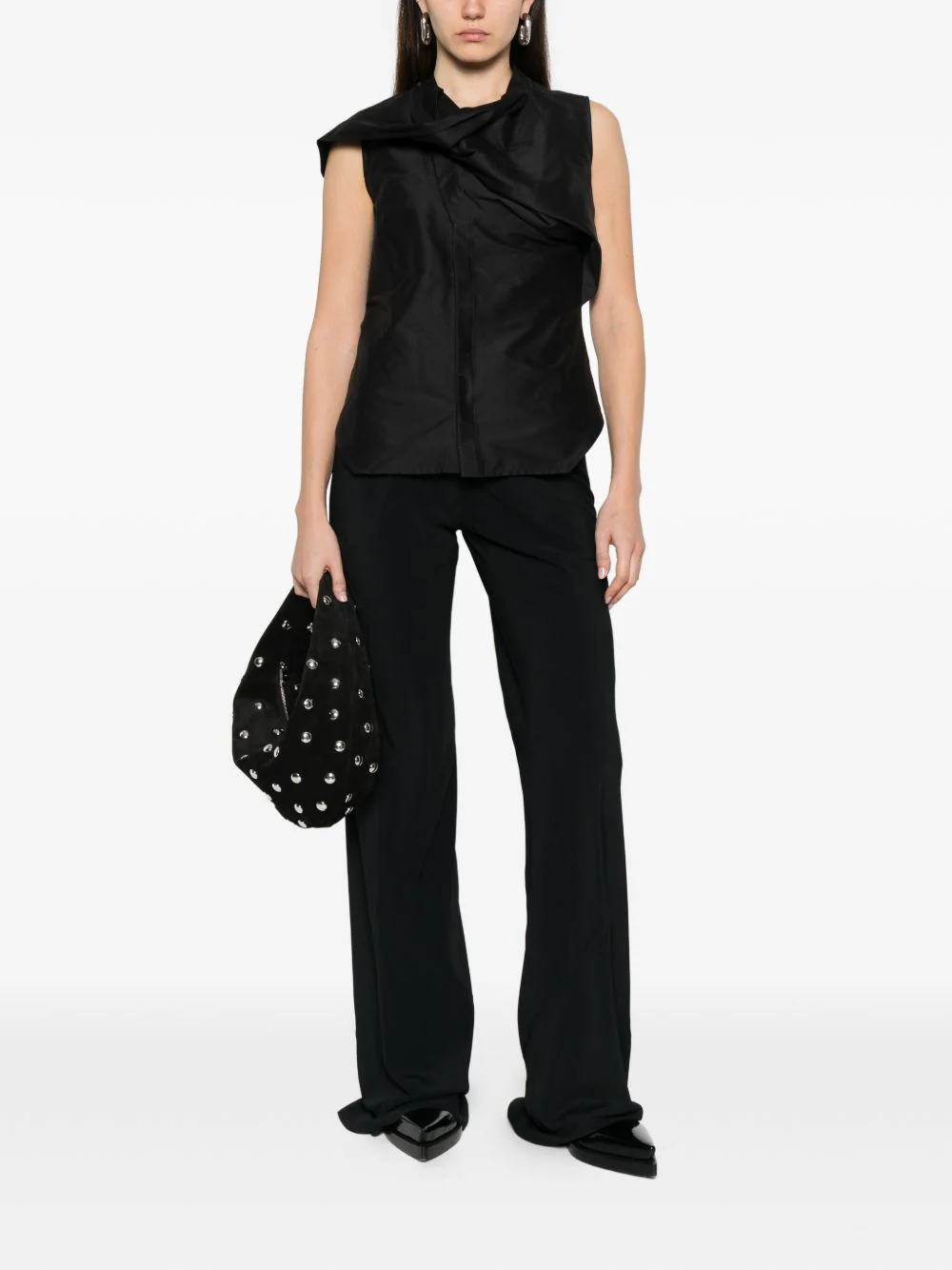 Rick Owens Women Silk Blend Trousers - Image 5