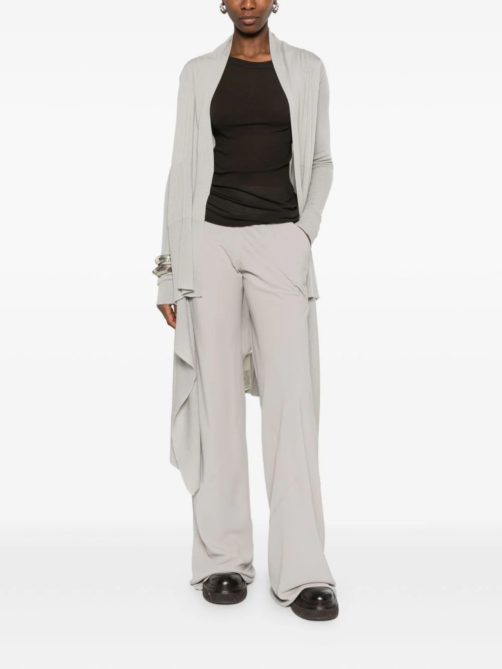Rick Owens Women Wool Knitted Cardigan - Image 2