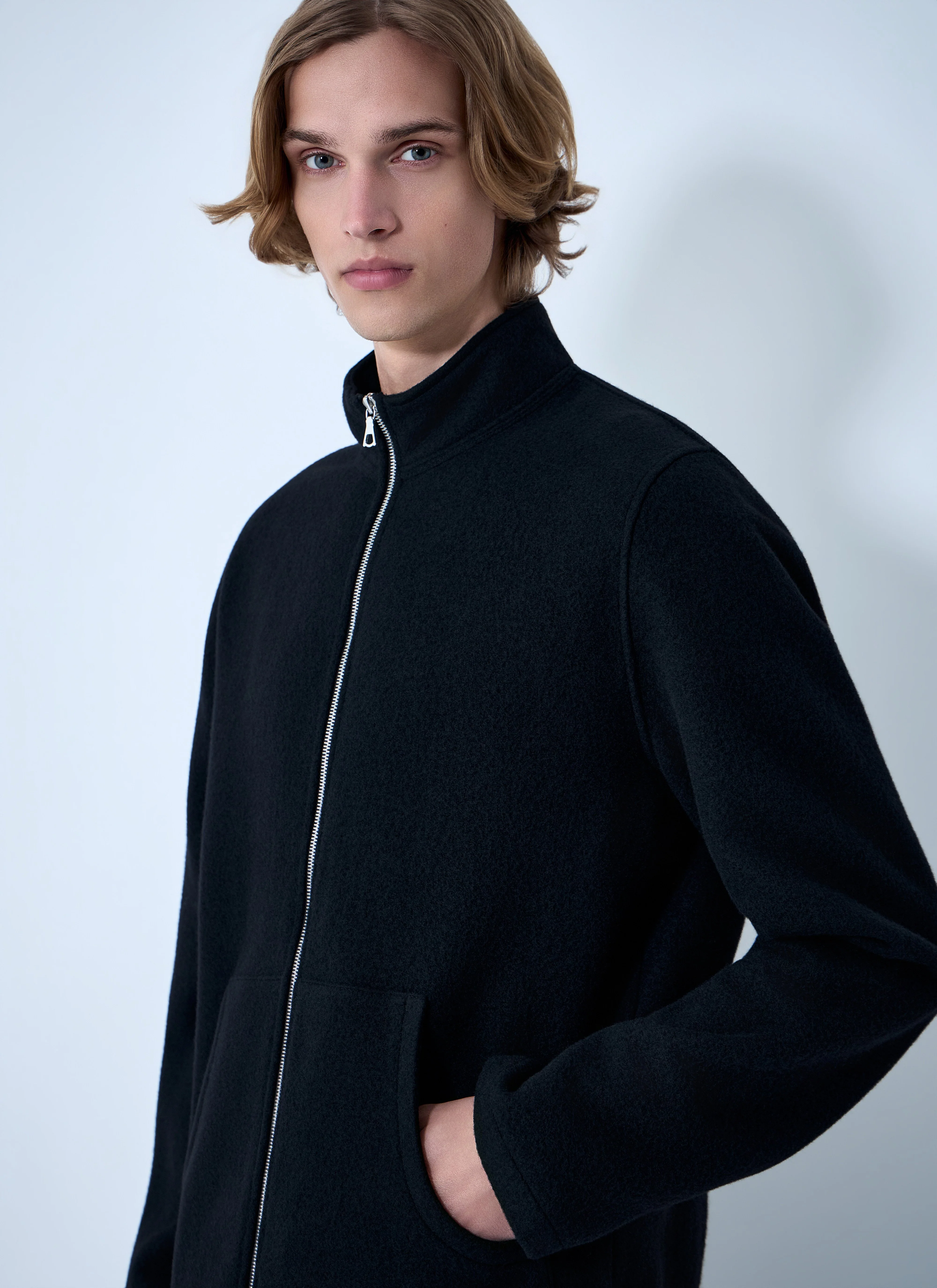 Rier Men Wool Zip-Up Jacket - Image 5