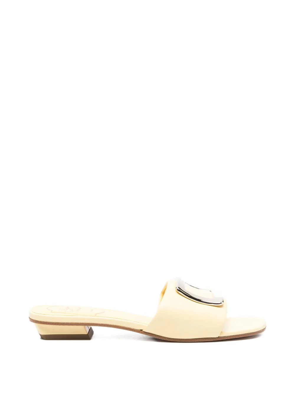 Roger Vivier Women Leather Flat Sandals