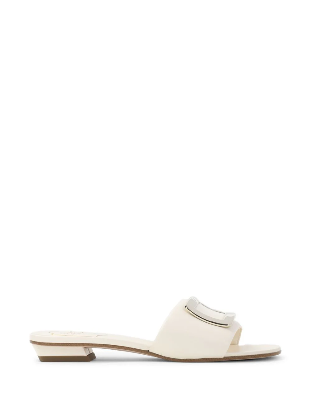 Roger Vivier Women Leather Flat Sandals