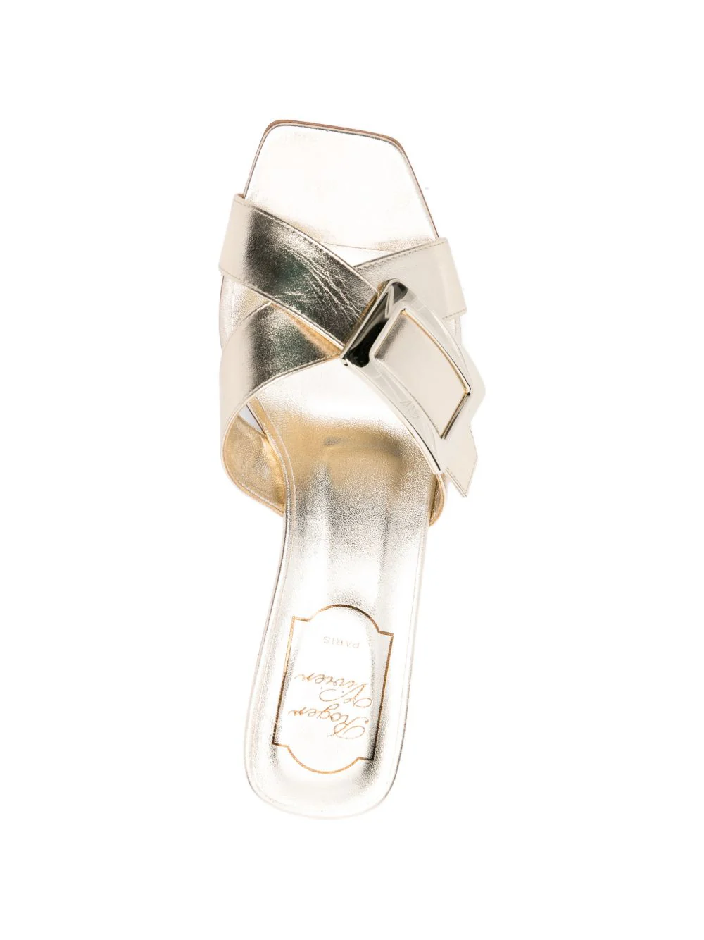 Roger Vivier Women Leather Heel Sandals - Image 4
