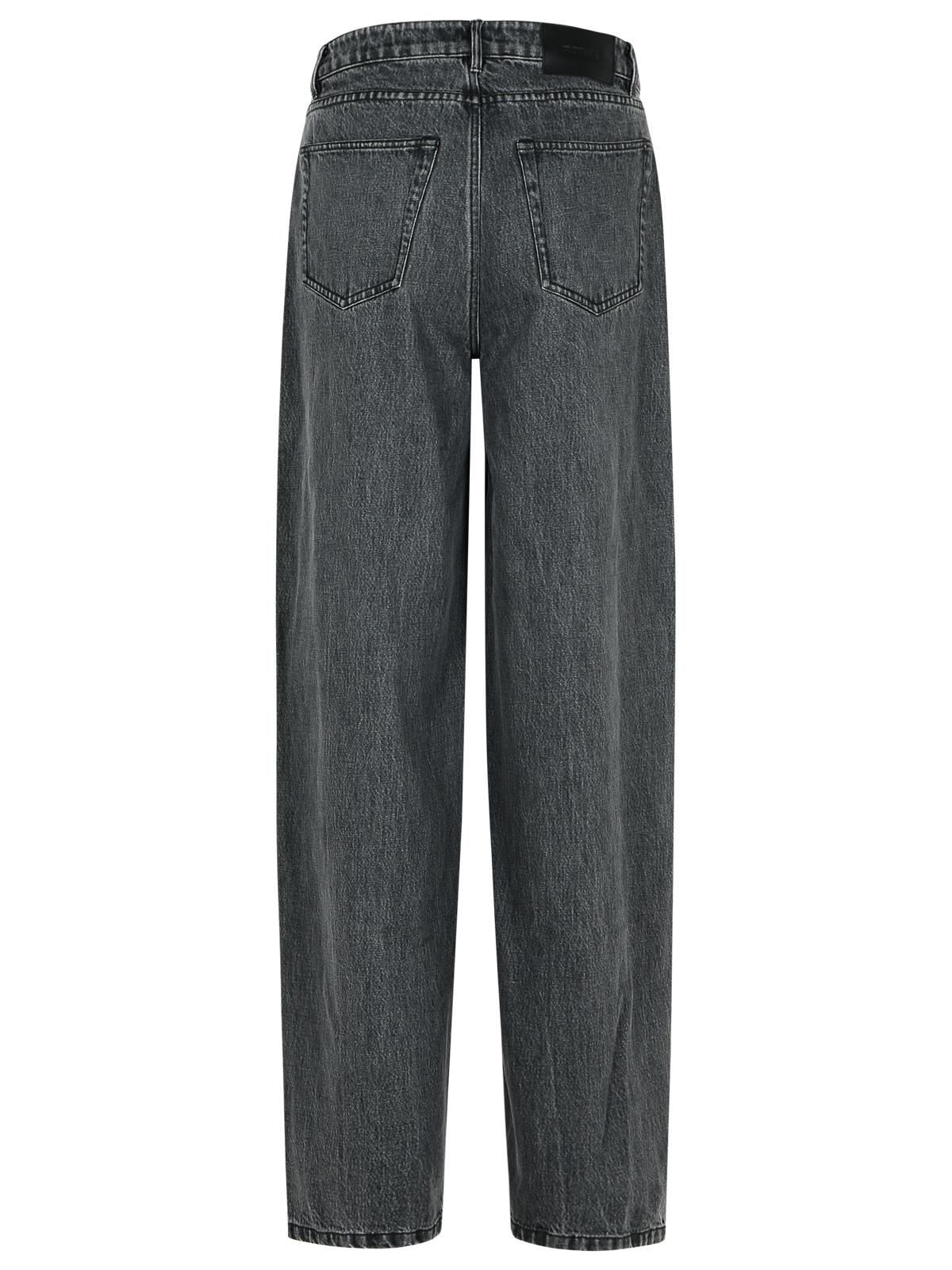 Rotate Black Cotton Jeans With Laces Women - Image 3