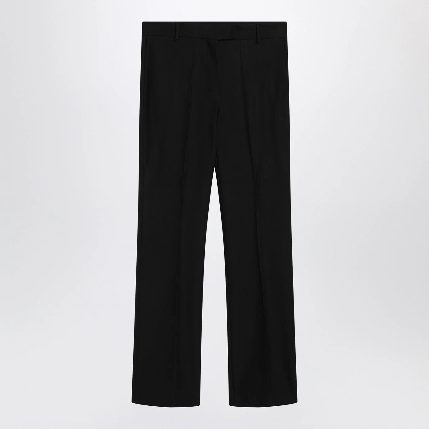 'S Max Mara Black Cotton-Blend Trousers Women
