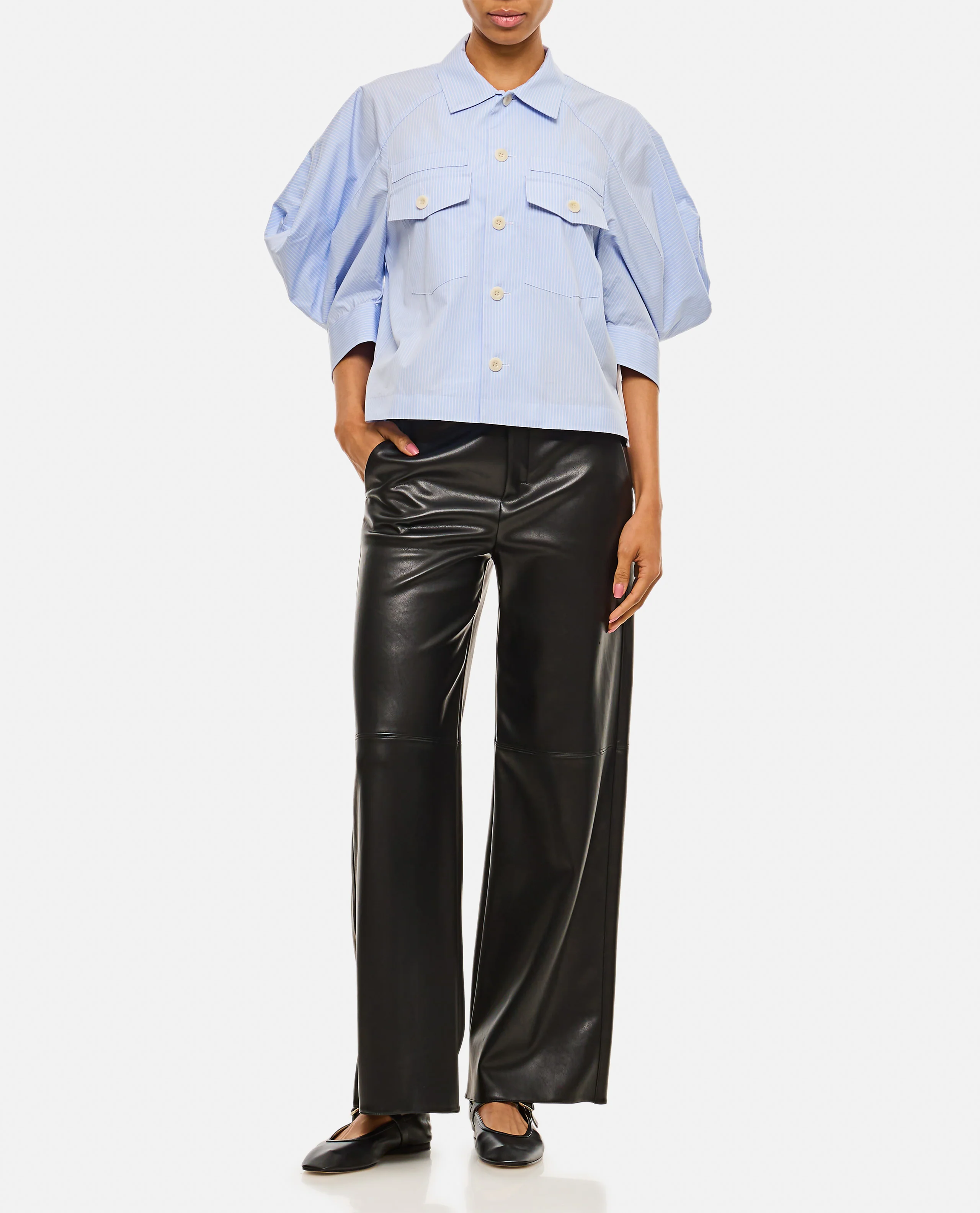 S Max Mara Women Storia Eco Leather Trousers - Image 2