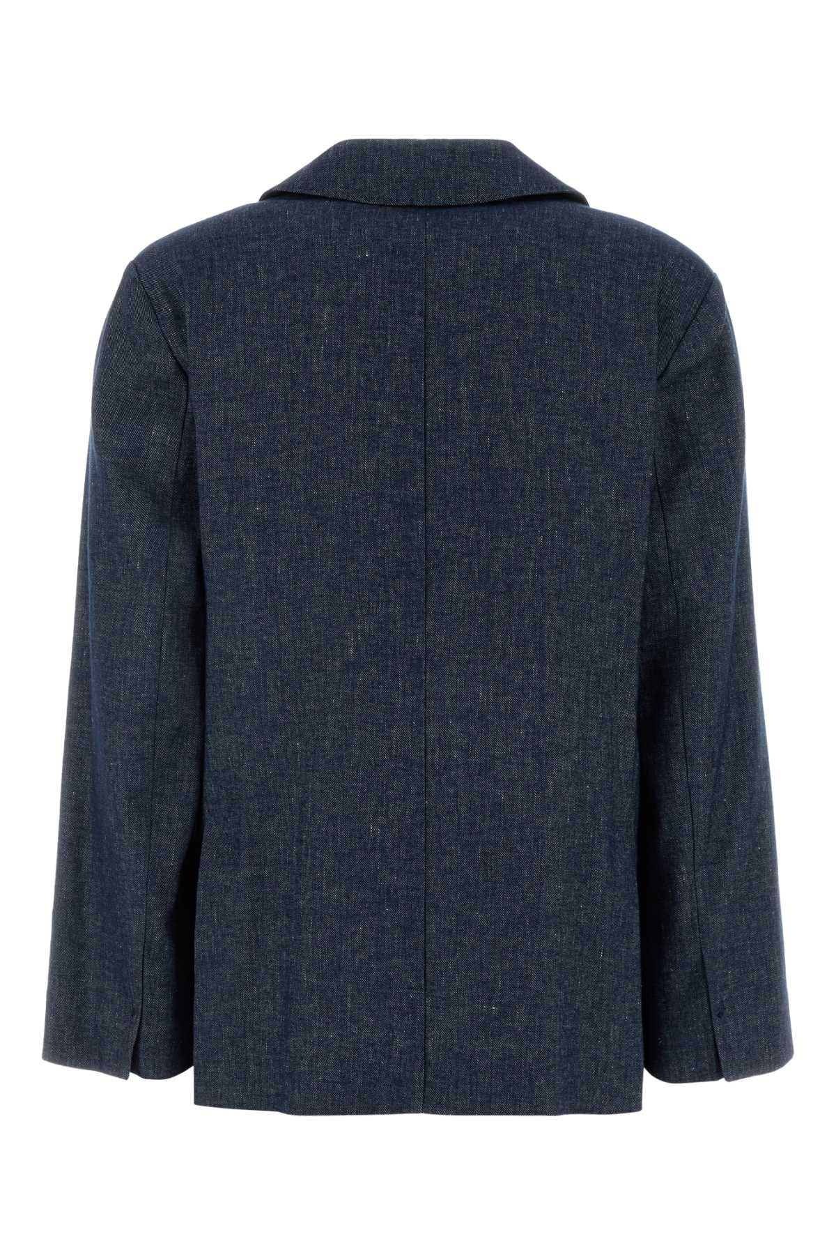 S Maxmara Women Stretch Denim Nero Blazer - Image 2