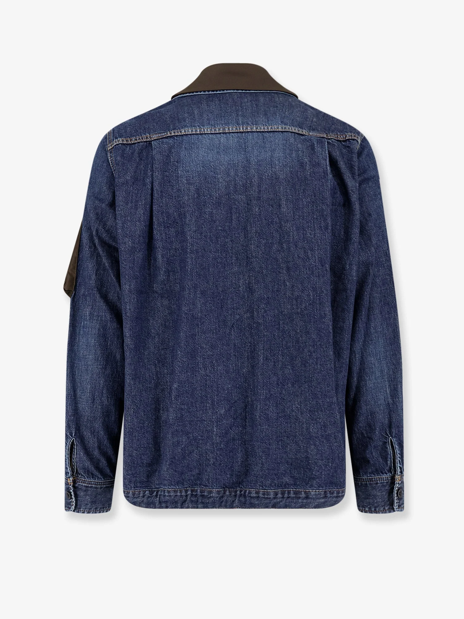 Sacai Men Denim Jacket With Nylon Inserts - Image 2