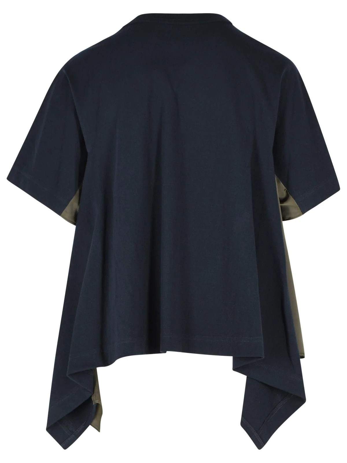 Sacai Navy Cotton T-Shirt Women - Image 3