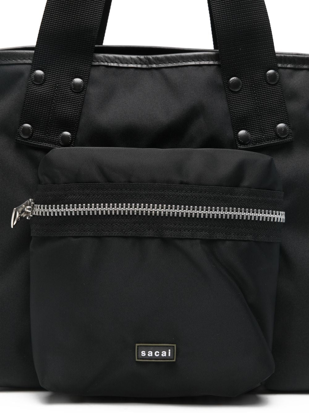 Sacai Women Pocket Medium Nylon Tote - Image 4