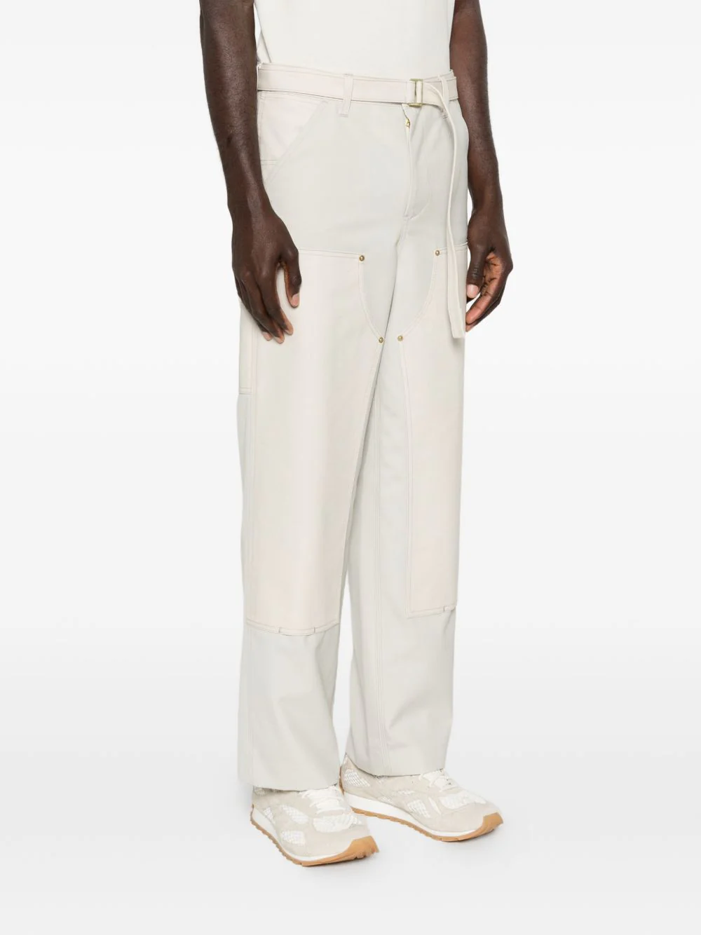 Sacai X Carhartt Wip Men Wool Blend Trousers - Image 5