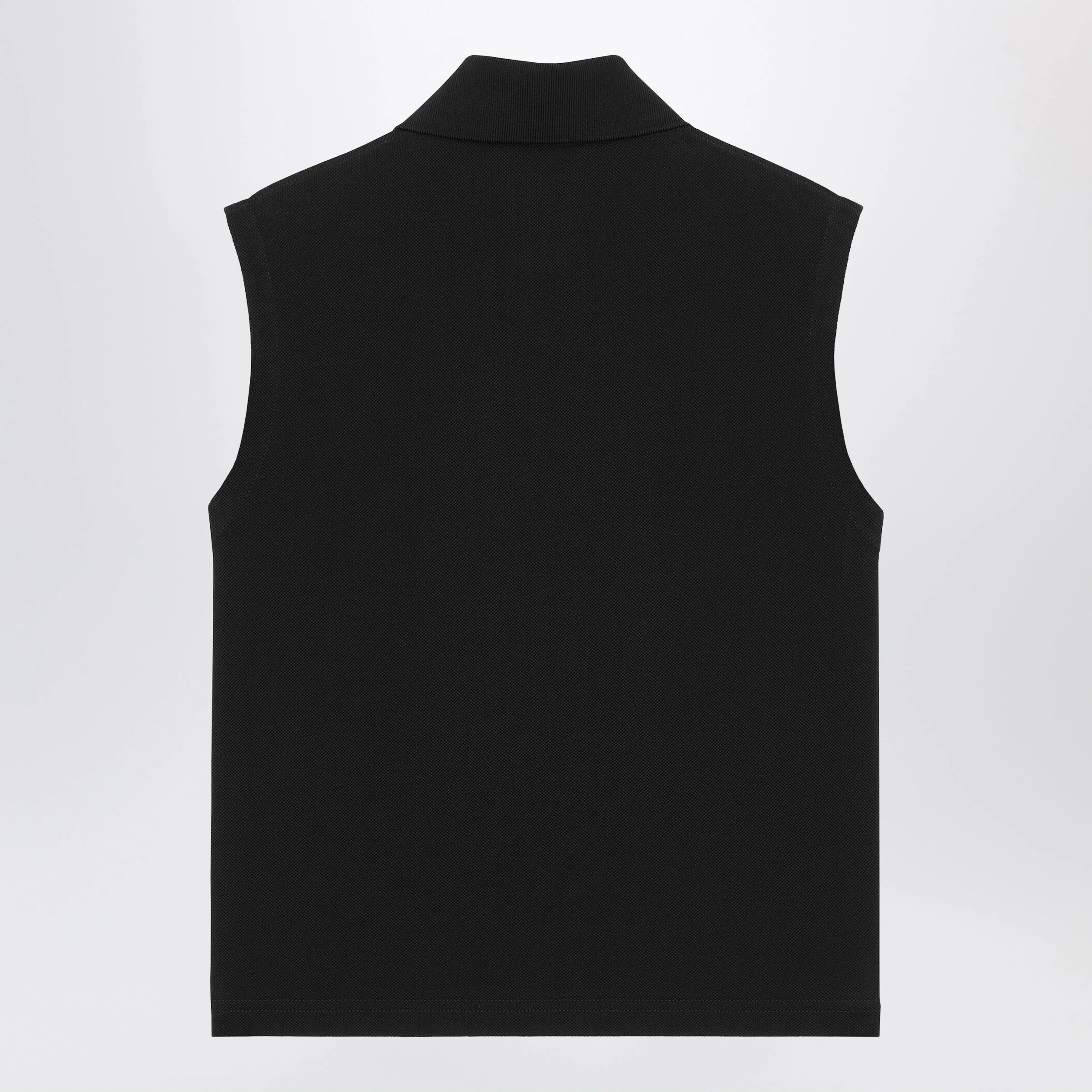 Saint Laurent Black Sleeveless Polo With Cassandre Logo Women - Image 2