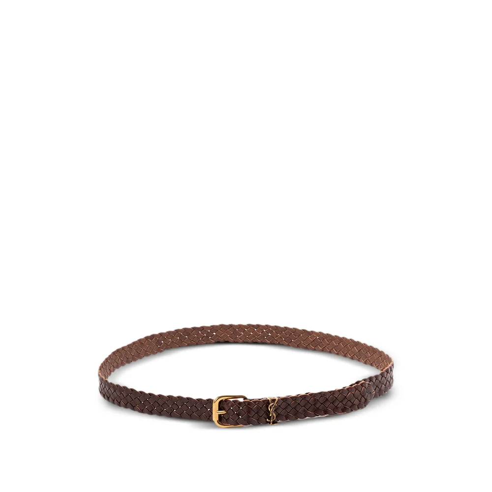 Saint Laurent Brown Belts Men