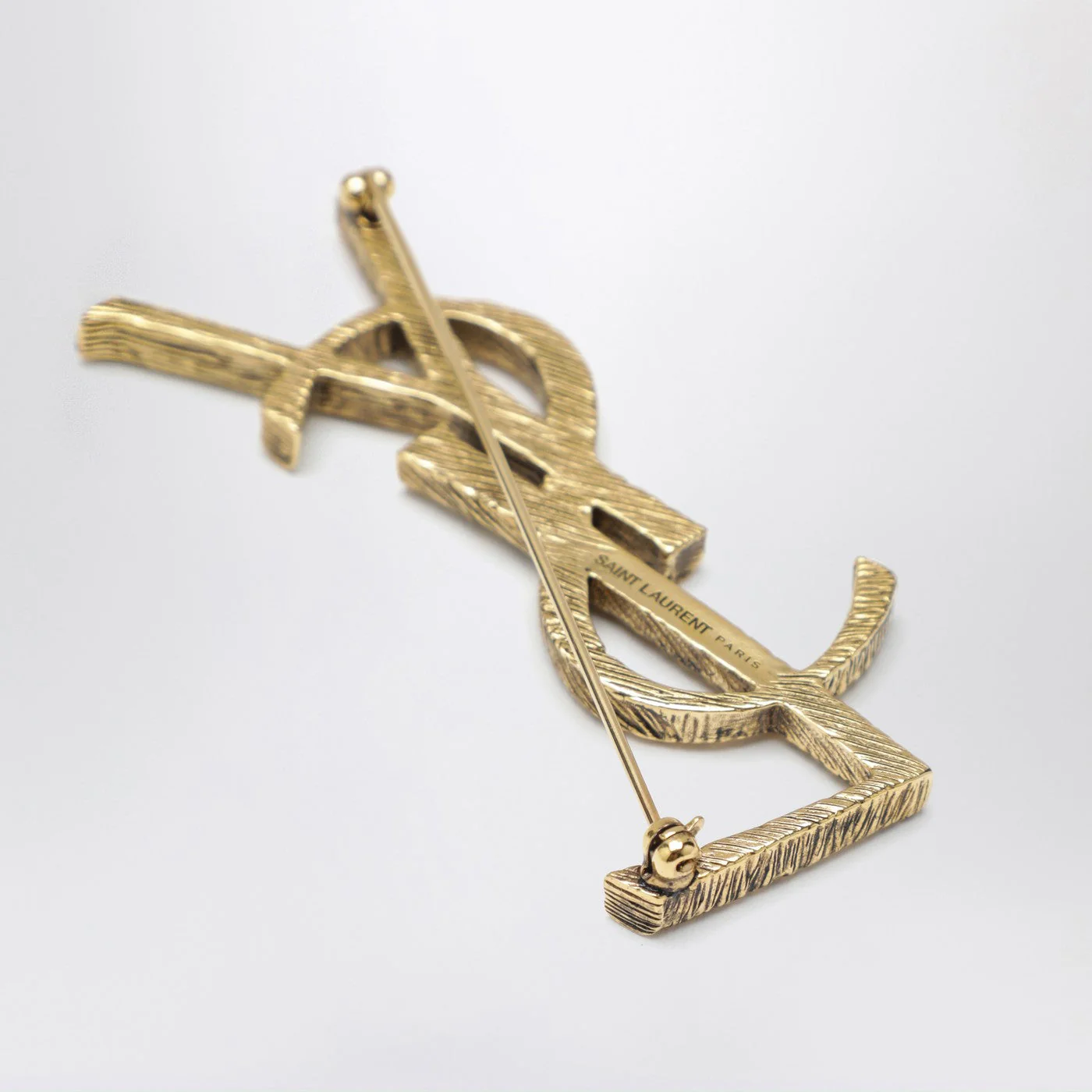 Saint Laurent Cassandre Brooch In Metal Women - Image 2