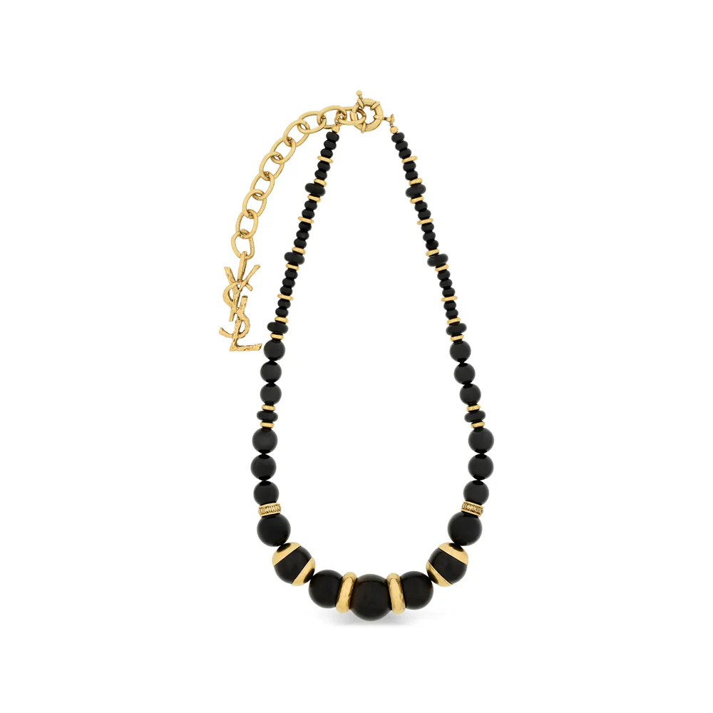 Saint Laurent Gold Necklaces Women